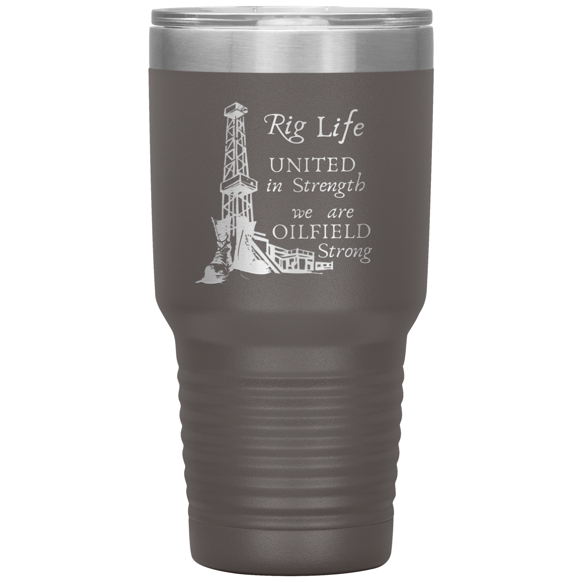 Rig Life Tumbler Pewter