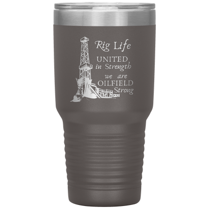 Rig Life Tumbler Pewter