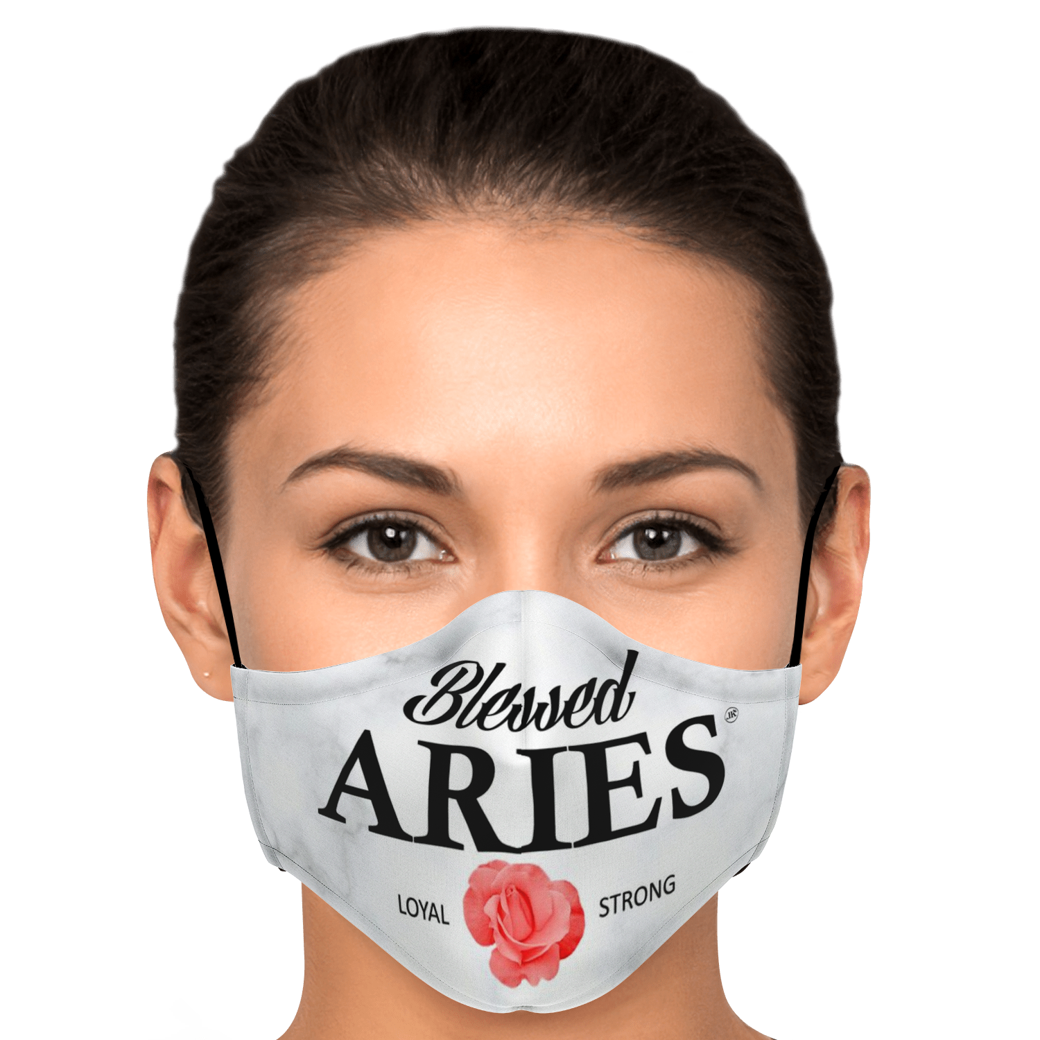 Blessed Aries Face Mask - White Renegade - - Loyalty Vibes