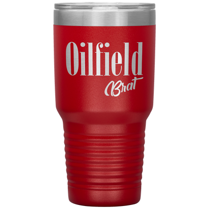 Sassy Oilfield Brat Tumbler Red