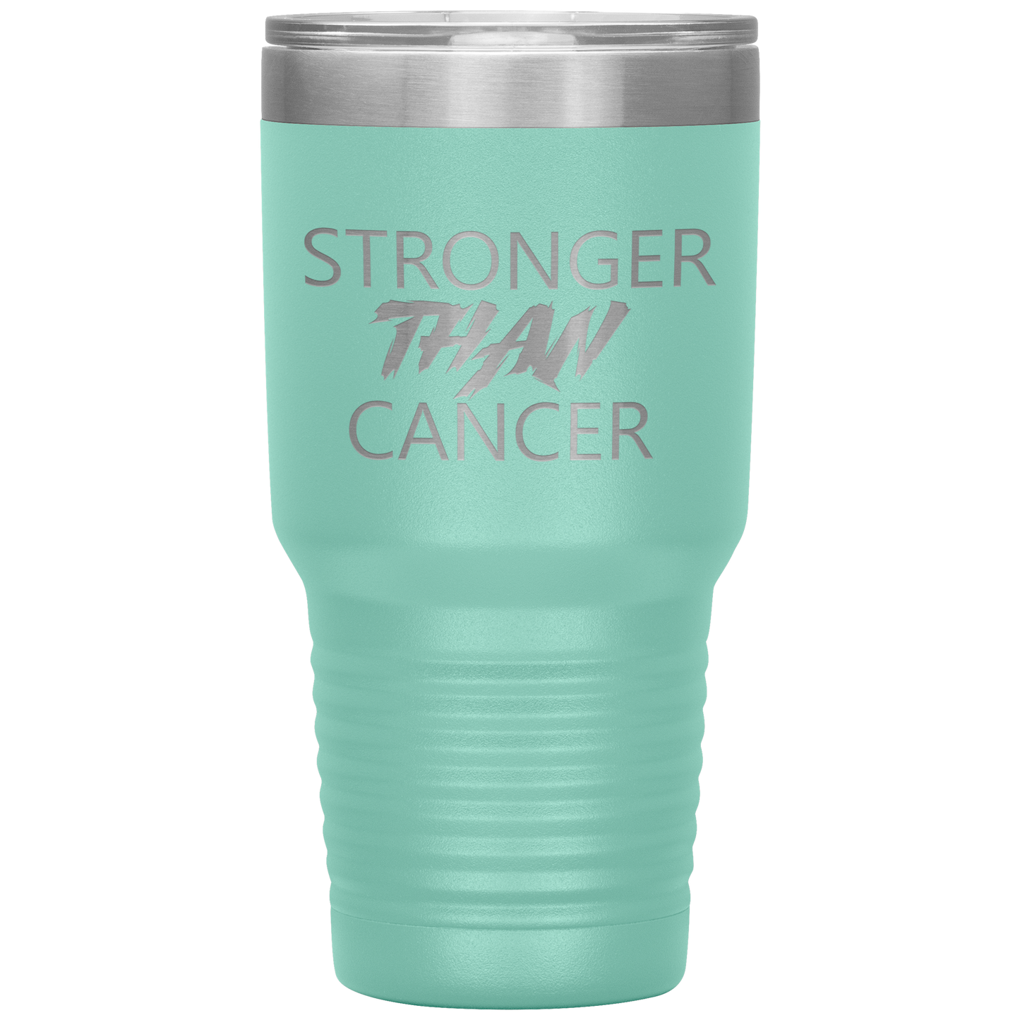 Stronger Than Cancer Ninja Tumbler Teal