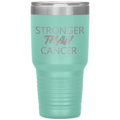 Stronger Than Cancer Ninja Tumbler Teal