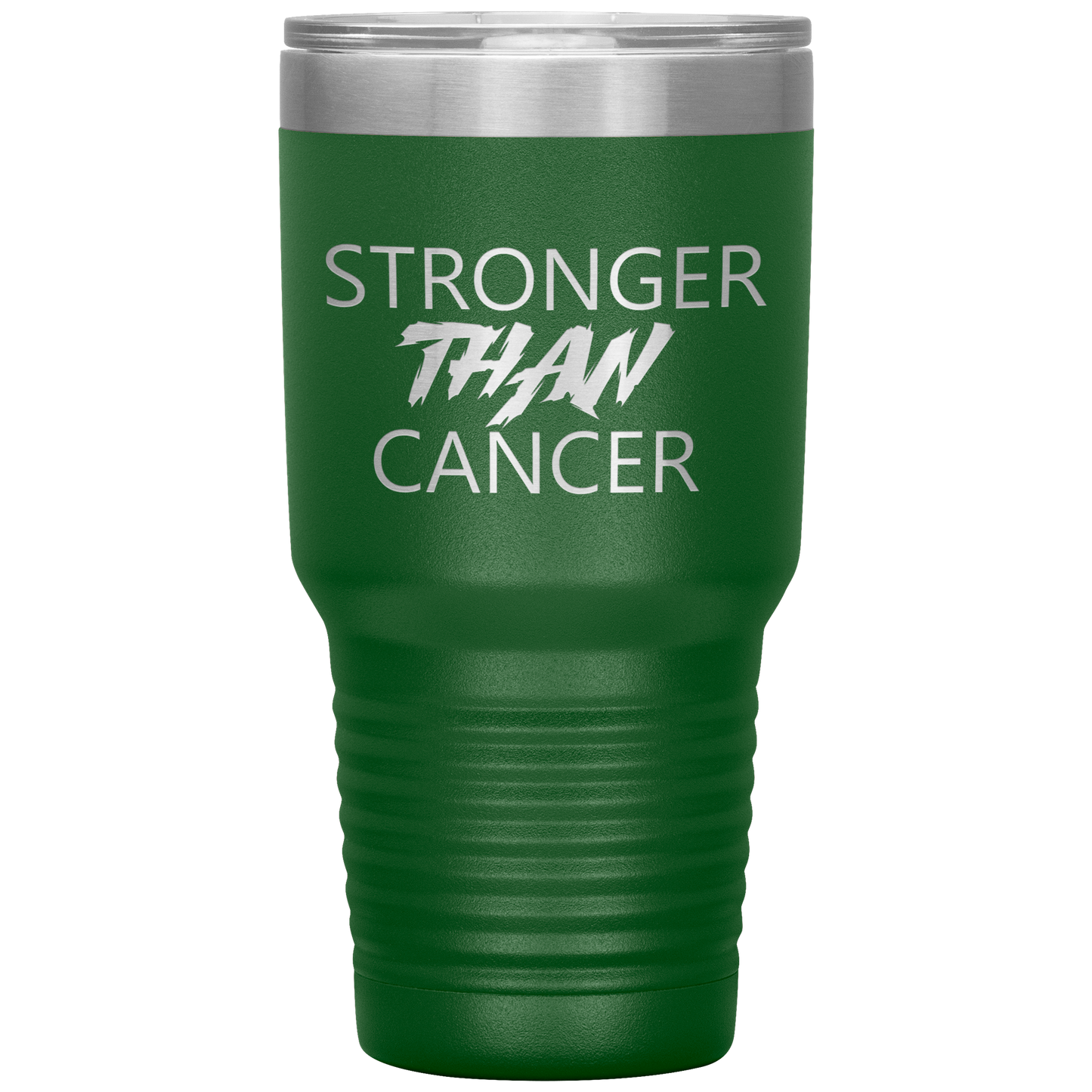 Stronger Than Cancer Ninja Tumbler Green
