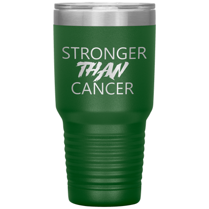 Stronger Than Cancer Ninja Tumbler Green
