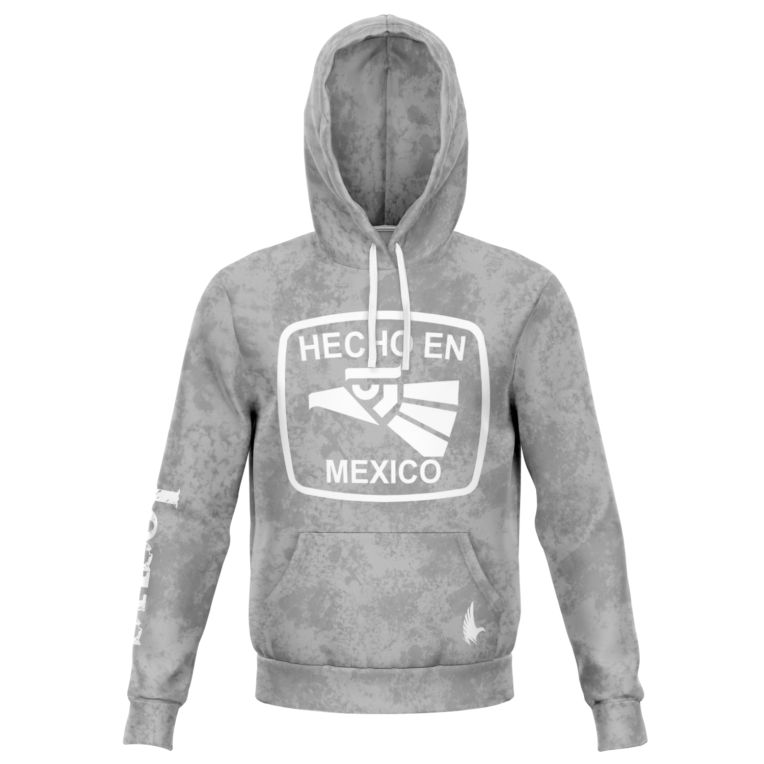 Hecho En Mexico Hoodie - Jesus Caribbean Grey - Loyalty Vibes