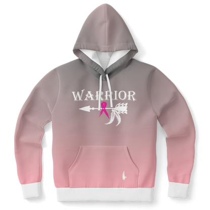 Breast Cancer Awareness Warrior Hoodie White - Loyalty Vibes