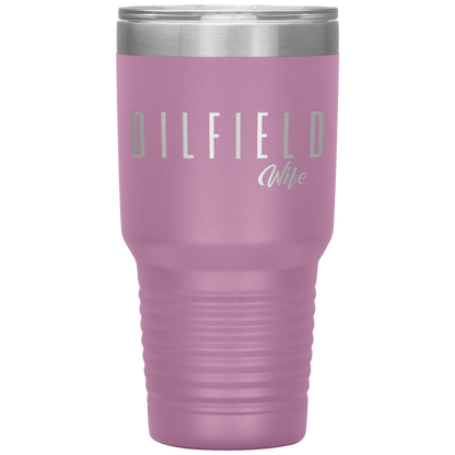 Sassy Oilfield Wife Tumbler Light Purple Loyalty Vibes