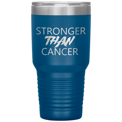 Stronger Than Cancer Ninja Tumbler Blue