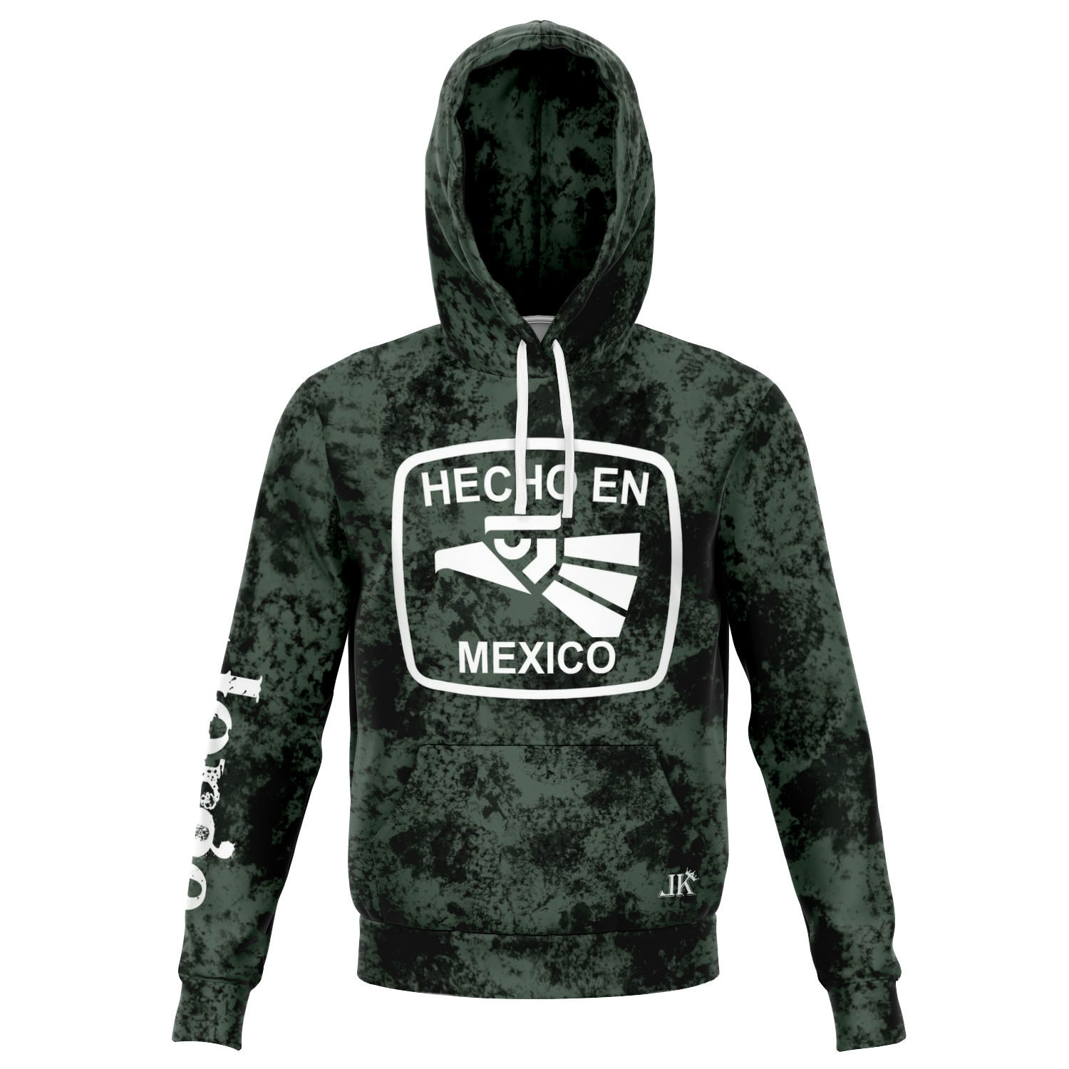Personalized Hecho En Mexico Hoodie Caribbean Green - Loyalty Vibes