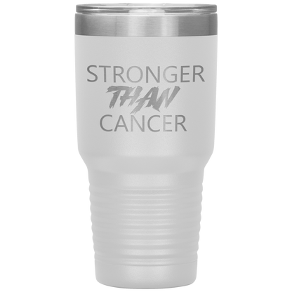 Stronger Than Cancer Ninja Tumbler White