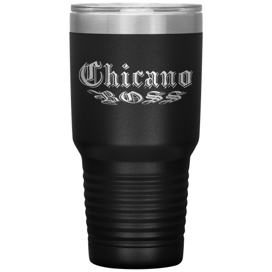 Chicano Boss Tumbler Black Loyalty Vibes
