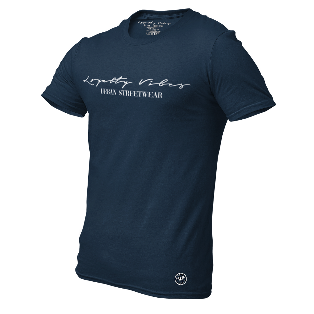 Classic Men's Tee Navy - Loyalty Vibes