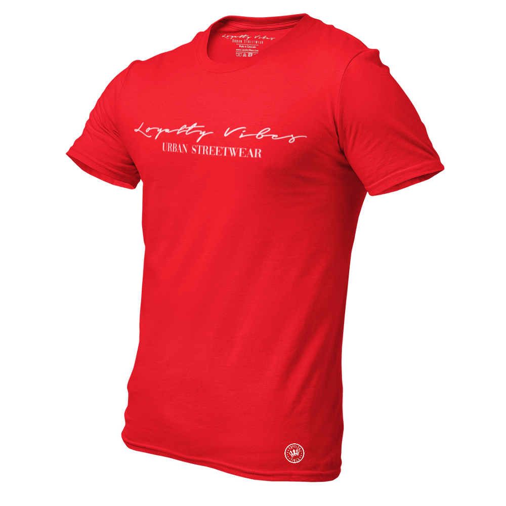 Classic Men's Tee Red - Loyalty Vibes
