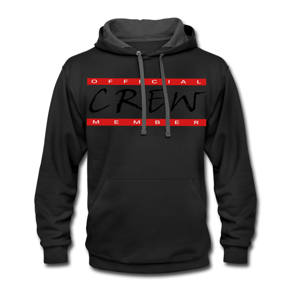 Crew Hoodie black/asphalt - Loyalty Vibes