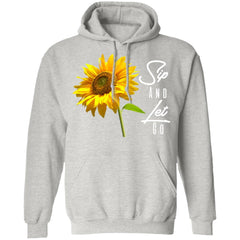 Sip And Let Go Pullover Hoodie AsHeather Grey - Loyalty Vibes