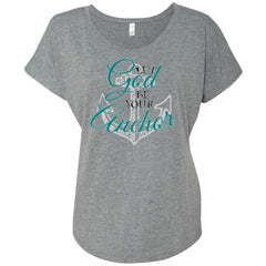God's Anchor Flare Sleeve Shirt Premium Heather - Loyalty Vibes