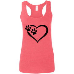 Paws Of Passion Summer Tank Top Heather Red - Loyalty Vibes