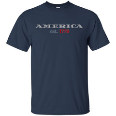 Established America T-Shirt Navy - Loyalty Vibes