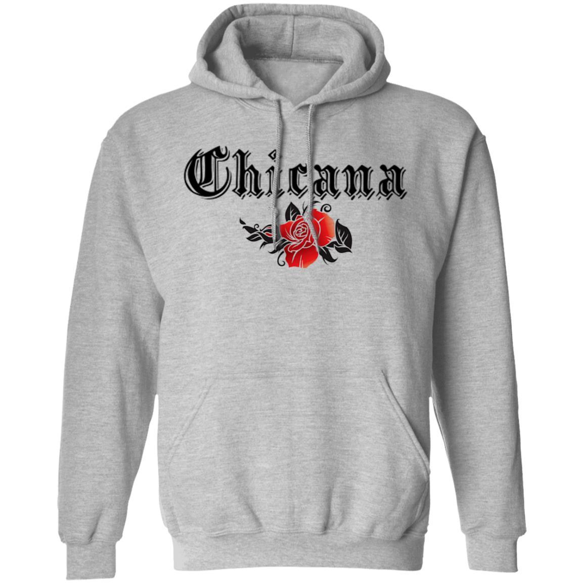 Chicana Pullover Hoodie Sport Grey - Loyalty Vibes