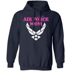 Proud Air Force Mom Pullover Hoodie Navy - Loyalty Vibes