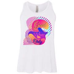 Good Vibes Only Tank Gift For Daughter Perfect For Spring Summer Tank White - Loyalty Vibes