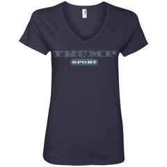 Trump Supporters 2020 V-Neck T-Shirt - Sport Edition Navy - Loyalty Vibes