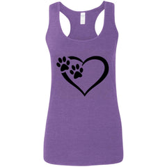 Paws Of Passion Summer Tank Top - Heather Purple - Loyalty Vibes
