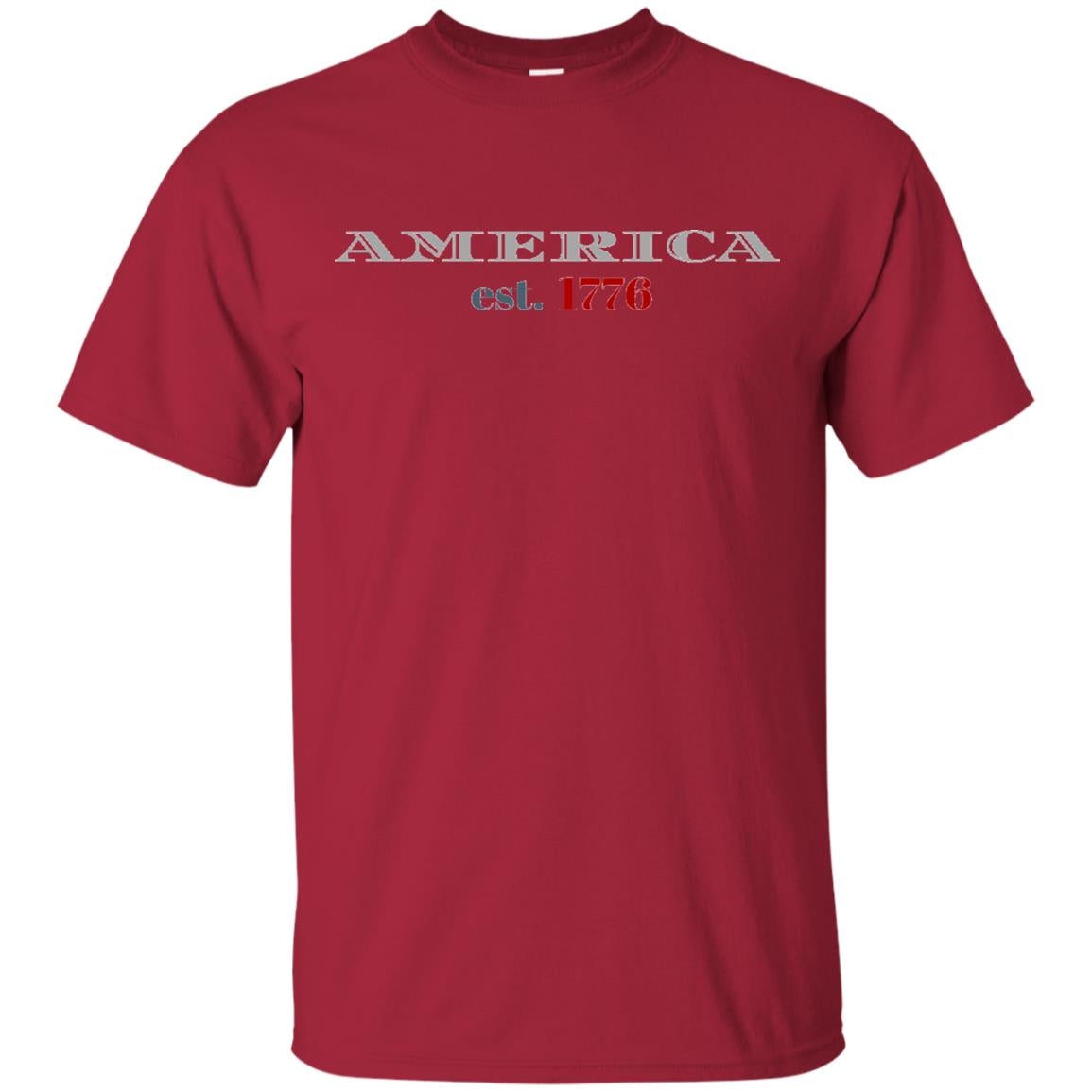 Established America T-Shirt Red - Loyalty Vibes