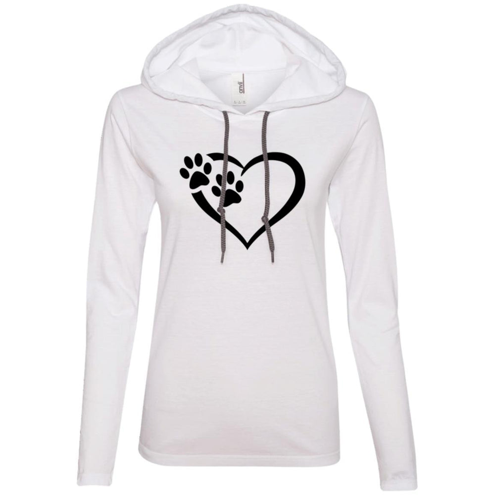 Paws Of Passion Slim Fit Hoodie White Dark Grey - Loyalty Vibes