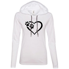 Paws Of Passion Slim Fit Hoodie White/Dark Grey - Loyalty Vibes