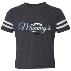 Mommy's Little Man Toddler Football T-Shirt Vintage Navy/White - Loyalty Vibes