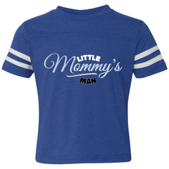 Mommy's Little Man Toddler Football T-Shirt Vintage Royal/White - Loyalty Vibes