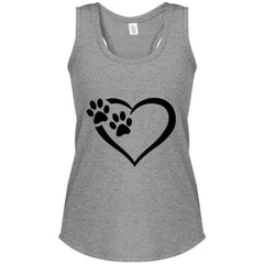 Relaxed Fit Paws Of Passion Tank Top Grey Frost - Loyalty Vibes
