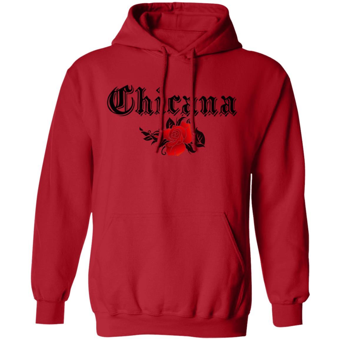Chicana Pullover Hoodie Red - Loyalty Vibes