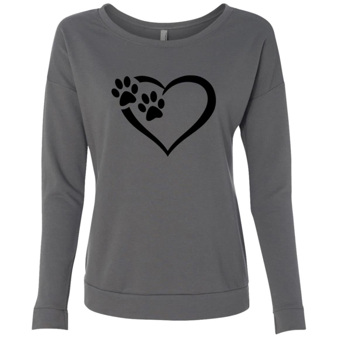 Ladies' Paws Of Passion Sweatshirt Dark Grey - Loyalty Vibes