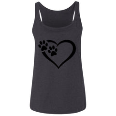 Relaxed Paws of Passion Tank Top - Dark Heather Grey - Loyalty Vibes