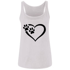 Relaxed Paws of Passion Tank Top White - Loyalty Vibes