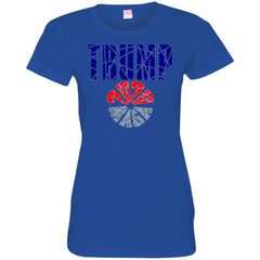 Trump 2020 MAGA Ladies' T-Shirt Blue - Loyalty Vibes