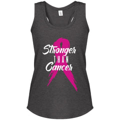 I Am Stronger Than Cancer Tank Top - Heathered Charcoal - Loyalty Vibes