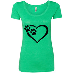 Ladies' Paws Of Passion Scoop Shirt Envy - Loyalty Vibes