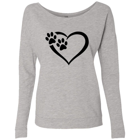 Ladies' Paws Of Passion Sweatshirt Heather Grey Loyalty Vibes