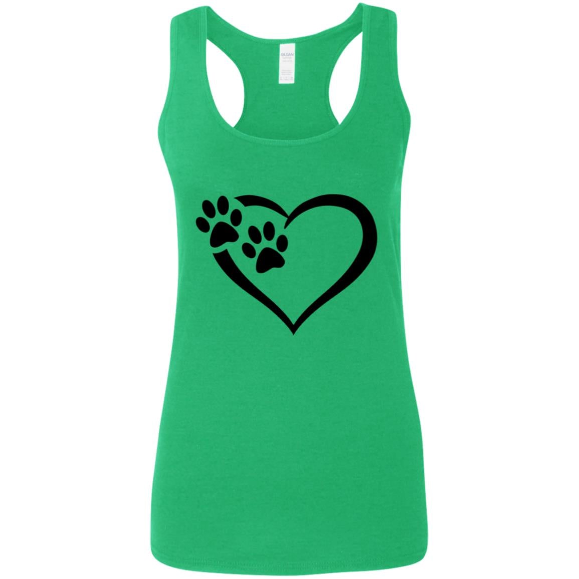 Paws Of Passion Summer Tank Top Heather Irish Green - Loyalty Vibes