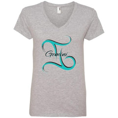 Gemini Zodiac T-Shirt - Streetwear Style Heather Grey - Loyalty Vibes