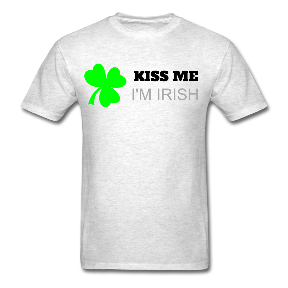 Kiss Me I'm Irish T-Shirt Heather Gray - Loyalty Vibes
