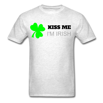 Kiss Me I'm Irish T-Shirt Heather Gray - Loyalty Vibes