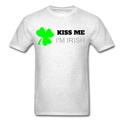 Kiss Me I'm Irish T-Shirt Heather Gray - Loyalty Vibes