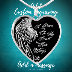 Memorial Wings In My Heart Necklace - Loyalty Vibes