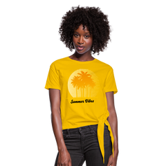 Summer Vibes Knotted Crop Top - Loyalty Vibes