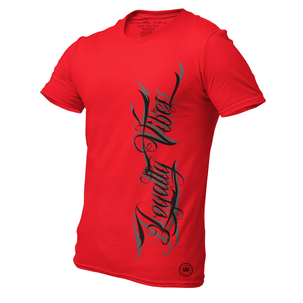Magnitude Logo Graphic T-Shirt Red - Loyalty Vibes