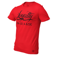 Loyalty Is Rare Men's Tee Red Men's - Loyalty Vibes